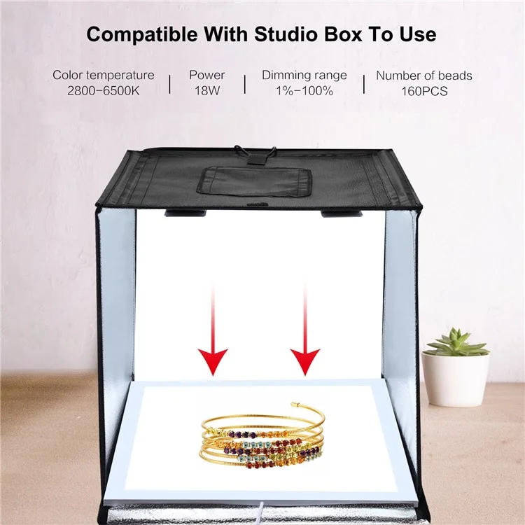 PULUZ PU5138 1200LM 38x38cm LED Fotografie-Shadowless-Bodenleuchte Dimmbare Lampe Tafel - US-Stecker