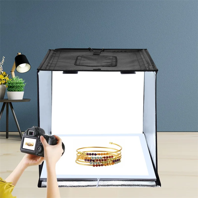 PULUZ PU5138 1200LM 38x38cm LED Photography Shadowless Bottom Light Dimmable Lamp Panel - UK Plug