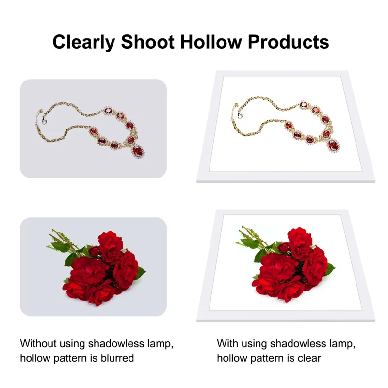 PULUZ PU5138 1200LM 38x38cm LED Photography Shadowless Bottom Light Dimmable Lamp Panel - UK Plug