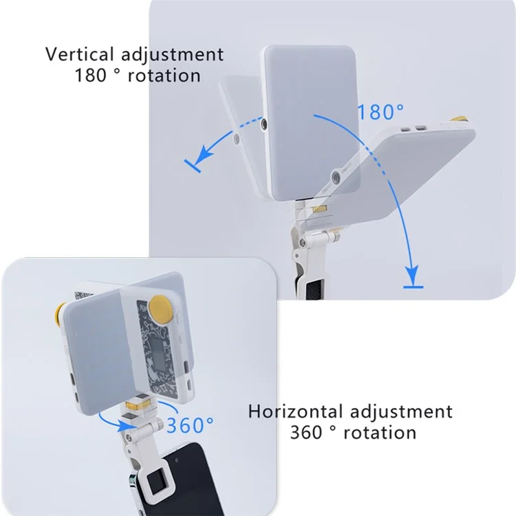 Display Screen Design Fill Light 60 LED Clip-On Cell Phone Video Conference Lampe für Laptop - Weiß