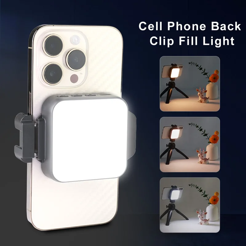 VLOGLITE W66 Pocket Phone Fill Light con Morsetto per Cibo, Luce Fotografica per Gioielli