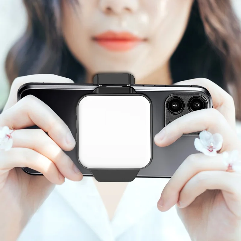 VLOGLITE W66 Pocket Phone Fill Light con Morsetto per Cibo, Luce Fotografica per Gioielli