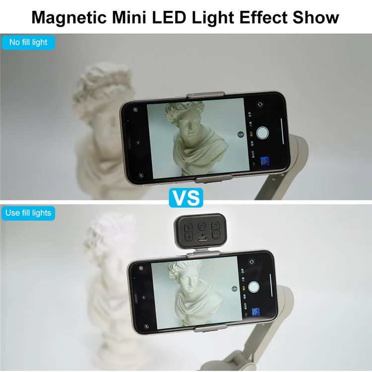 VLOGLITE W40 Luz de Preenchimento Magnética para DJI Mini / Feiyu Scorp Mini Estabilizadores Portáteis