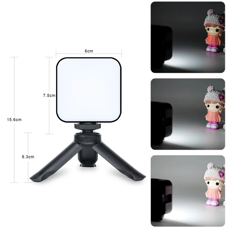 VLOGLITE W36 Lumière vidéo de beauté portable Caméra Téléphone Vlog Lumière de remplissage LED 