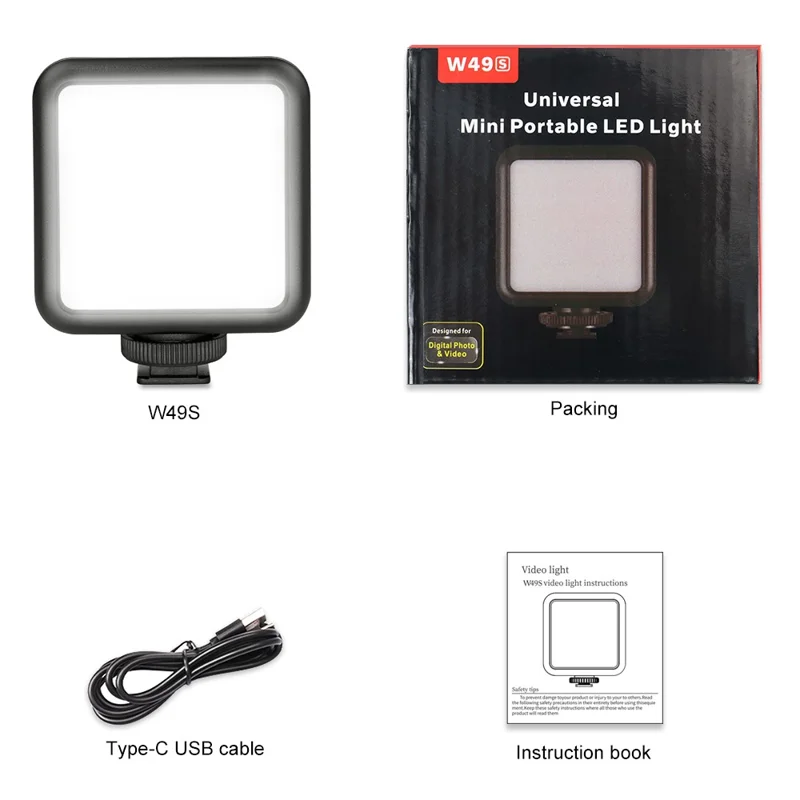 VLOGLITE W49S Mini Beauty Video Light Photography Live Streaming LED Fill Light