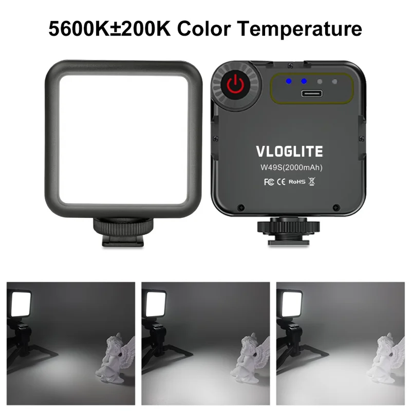 VLOGLITE W49S Mini Beauty Video Light Photography Live Streaming LED Fill Light
