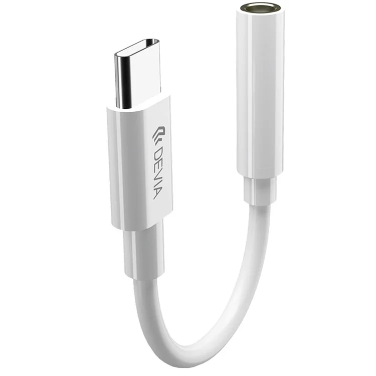 DEVIA Type-C Male to 3.5mm AUX Female Headphone Jack Adapter Cable Converter