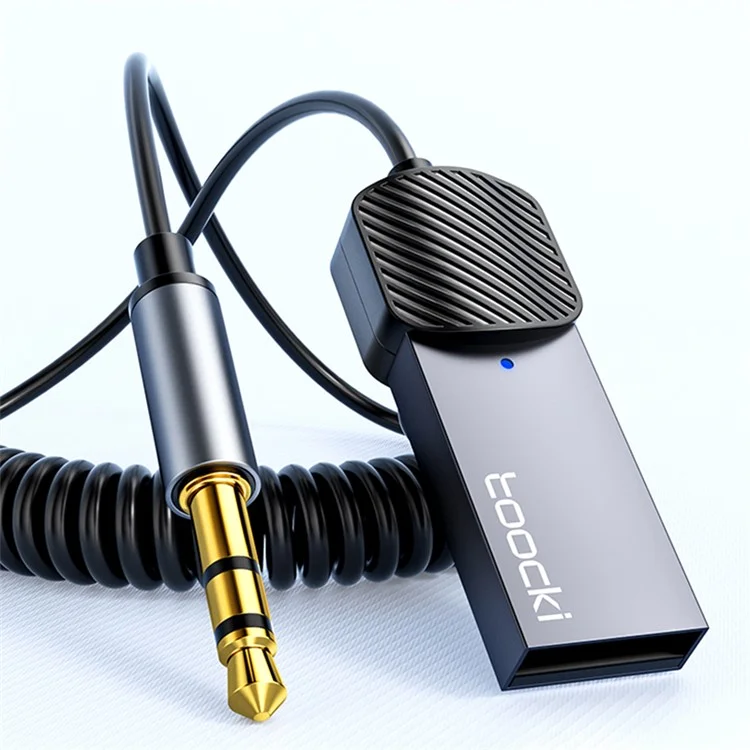 TOOCKI TQ-BT01 Adaptador Bluetooth 5.0 para Coche - Negro
