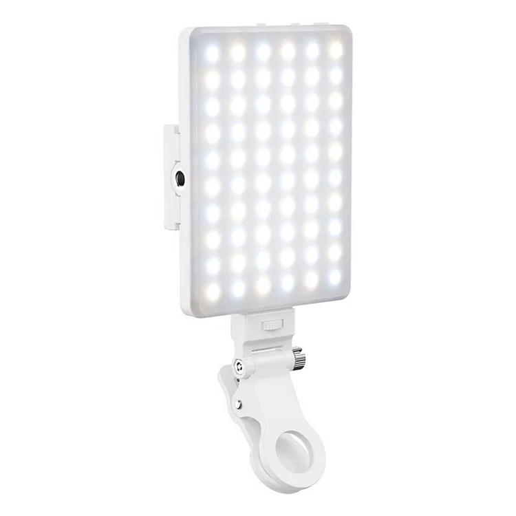 V11SE Portable Phone Laptop Video Conference Lamp Skin Beauty Live Streaming LED Fill Light - White