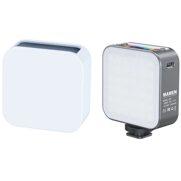 D01 Câmera Portátil Miniatura de Telefone RGB Luz de Preenchimento Dimerizável Fotografia LED Luz de Preenchimento