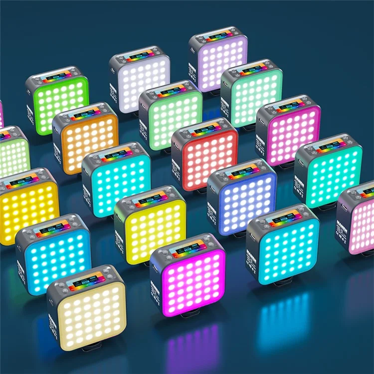 D01 Câmera Portátil Miniatura de Telefone RGB Luz de Preenchimento Dimerizável Fotografia LED Luz de Preenchimento