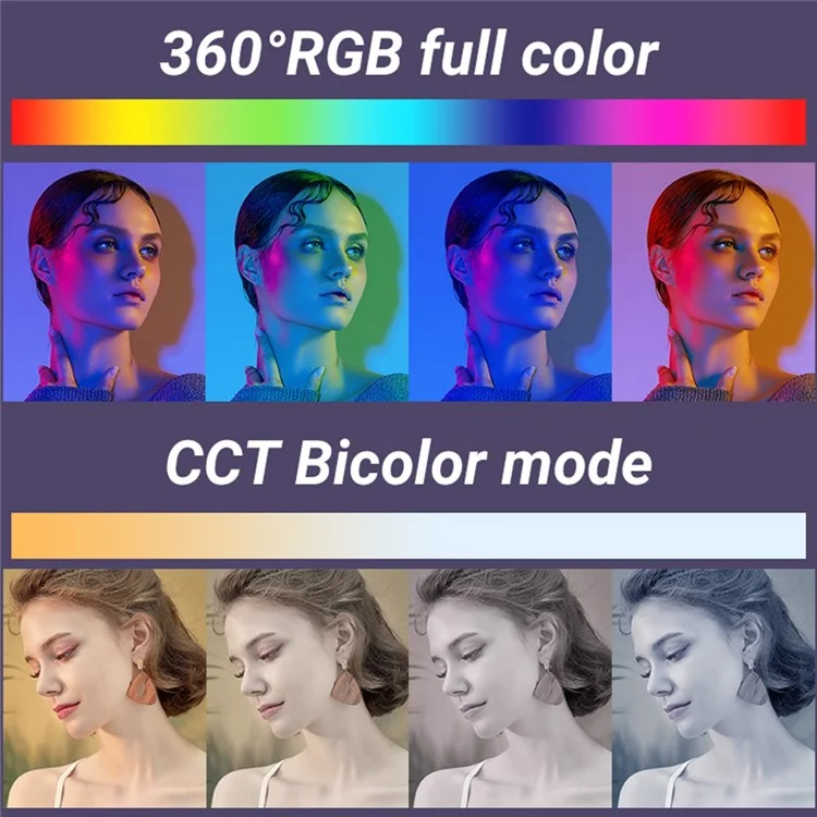 Tela TFT de 0,96 polegadas M1SE Pocket Fill Light 12 Efeitos Lâmpada de Fotografia RGB