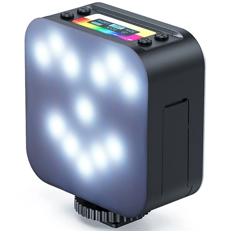 D02 Mini Luz de Preenchimento LED para Transmissão Ao Vivo Adsorção Magnética Bolso Lâmpada de Vídeo RGB