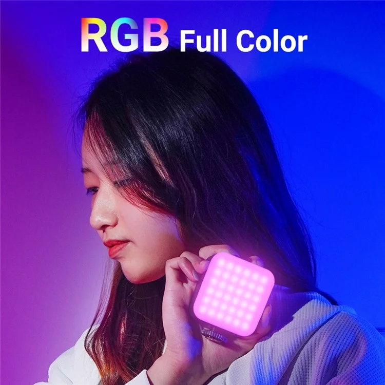 D02 Mini Luz de Preenchimento LED para Transmissão Ao Vivo Adsorção Magnética Bolso Lâmpada de Vídeo RGB