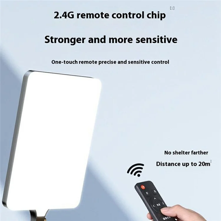 12 -zoll -led -videolicht Mit Desktop -ständer / Telefonhalter Soft Panel Füllen Sie Licht Für Vlog Live -streaming