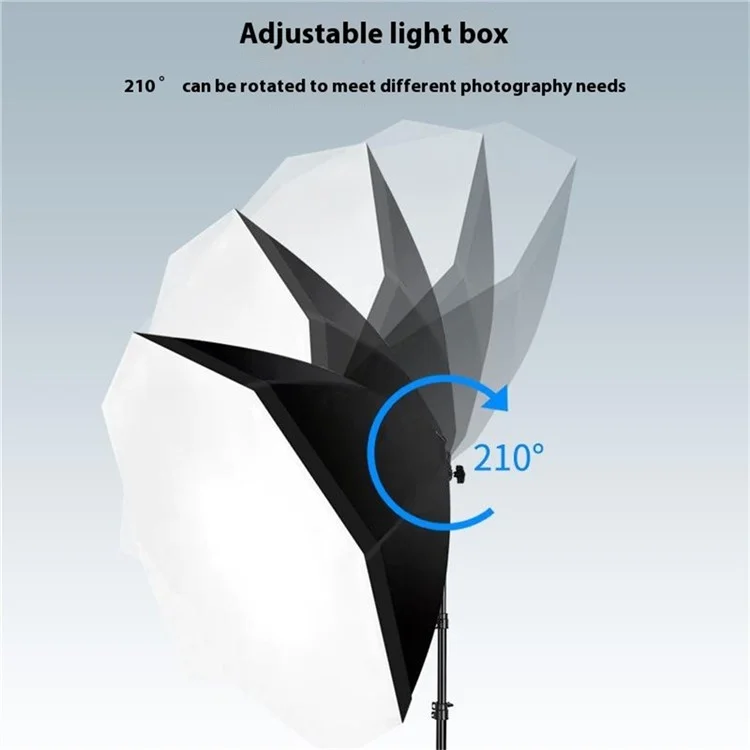 Juego de 2 kits de iluminación con caja de luz octogonal para estudio fotográfico, retrato, luz continua - Enchufe estadounidense