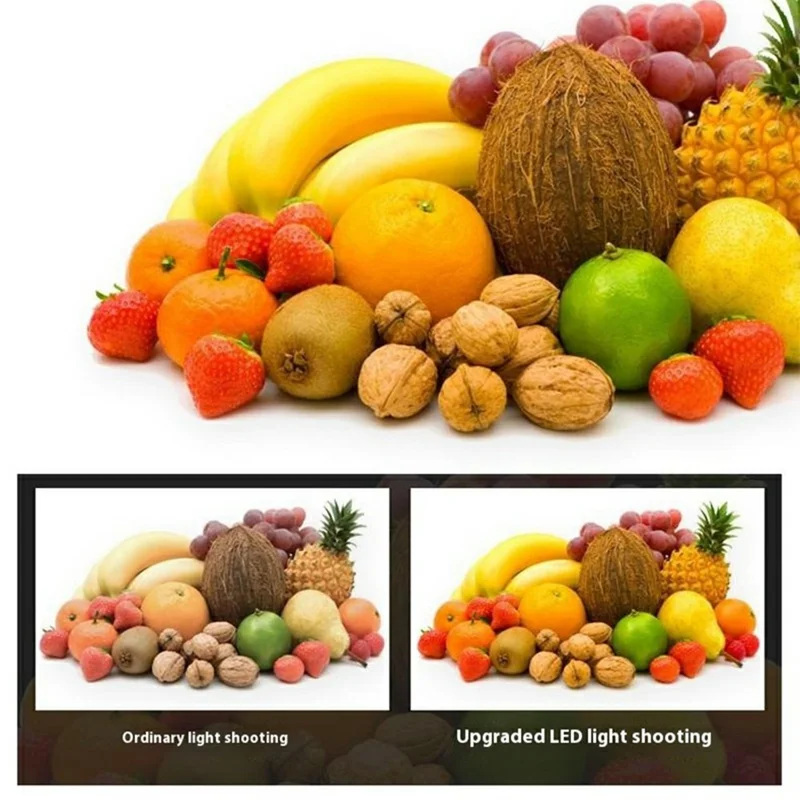 2 Sets 80W LED Softbox Photography Lighting 3 Color Temperature Short Handle Manual Control LED Video Light Kit - EU Plug