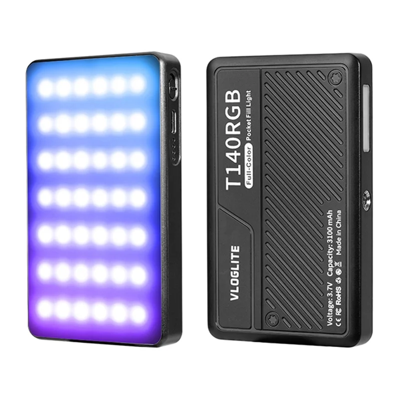 T140 RGB Luce di riempimento a colori pieni per Tiktok / Riprese video / Fotografia