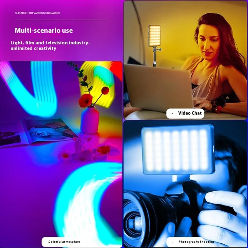 T140 RGB Luce di riempimento a colori pieni per Tiktok / Riprese video / Fotografia
