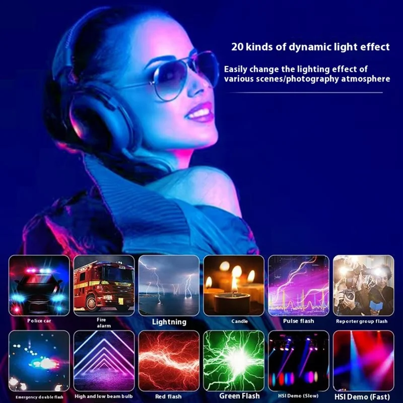 T140 RGB Luce di riempimento a colori pieni per Tiktok / Riprese video / Fotografia