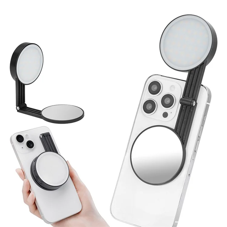 M38 Magnetic Fill Light For iPhone 16 / 15 / 14 Pro Compatible with MagSafe Portable Photography Livestream Lighting