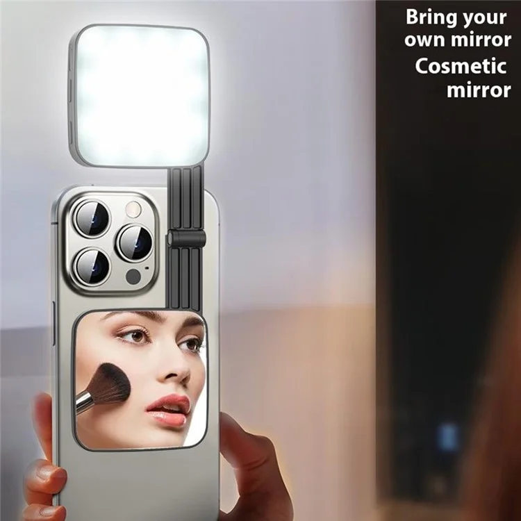M42 Magnetic Phone Light Compatible with MagSafe Selfie Beauty Lamp Double-Sided Illumination - Black