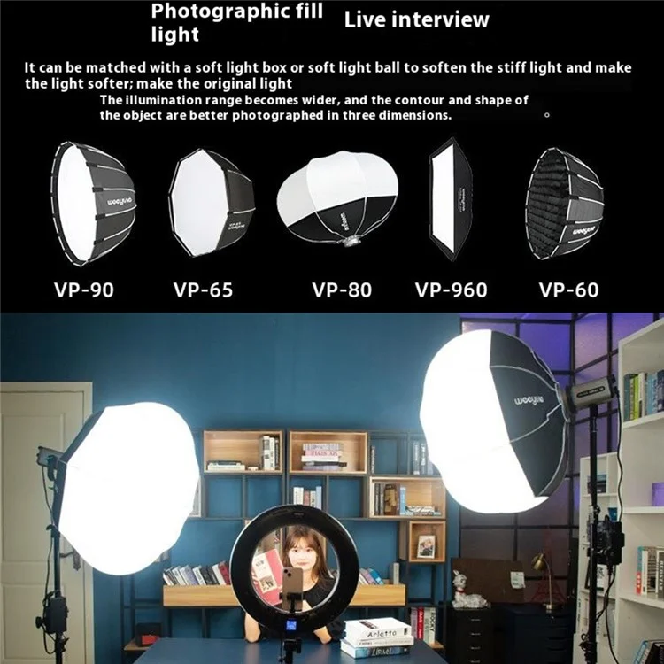 VILTROX Ninja 10 120W LED Video Light 5600K Professional Photography Studio Streaming Fill Light - US Plug