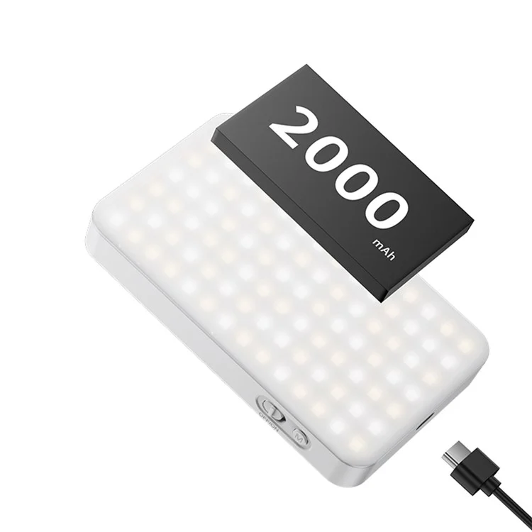 VRIG FD98 Lumière vidéo LED à double température de couleur Éclairage portable de photographie