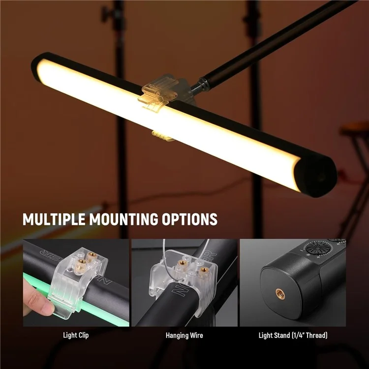 NEEWER TL60 RGB Full Color LED Light Stick Handheld Video Lighting Vlog Photography Fill Light 2500K-10000K - US Plug
