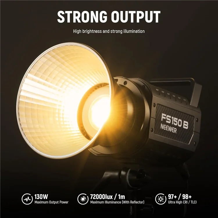 NEEWER FS150B LED Video Light 130W Bi-Color Studio Lighting Wireless Photography Lamp - US Plug