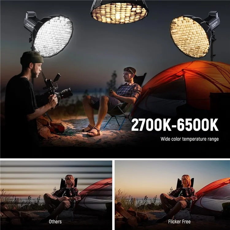 NEEWER FS150B LED Video Light 130W Bi-Color Studio Lighting Wireless Photography Lamp - US Plug