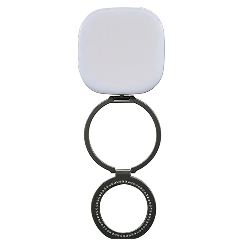 AL80 Anello Luminoso Magnetico per Selfie, Rotabile 360 Gradi, Lampada Portatile con 128 LED per Streaming Live - Nero