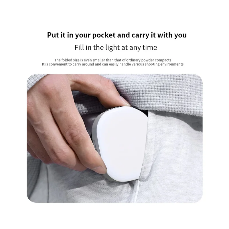 AL80 Anello Luminoso Magnetico per Selfie, Rotabile 360 Gradi, Lampada Portatile con 128 LED per Streaming Live - Nero