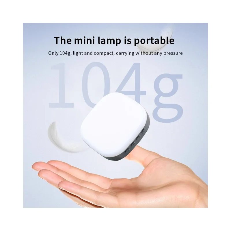 AL80 Anello Luminoso Magnetico per Selfie, Rotabile 360 Gradi, Lampada Portatile con 128 LED per Streaming Live - Nero