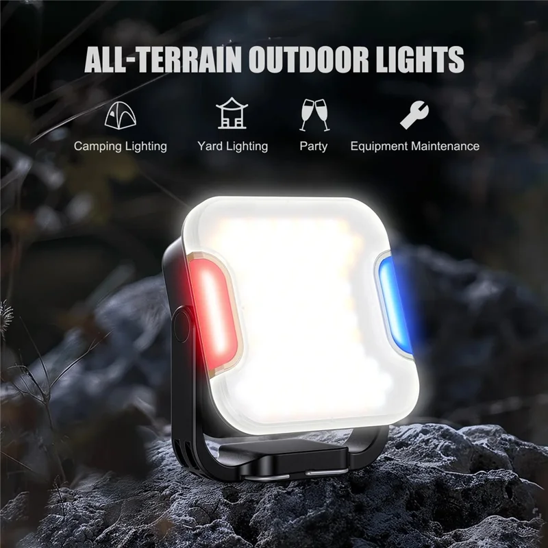 JMARY FM-328R Luce video portatile con temperatura del colore regolabile per campeggio esterno a LED