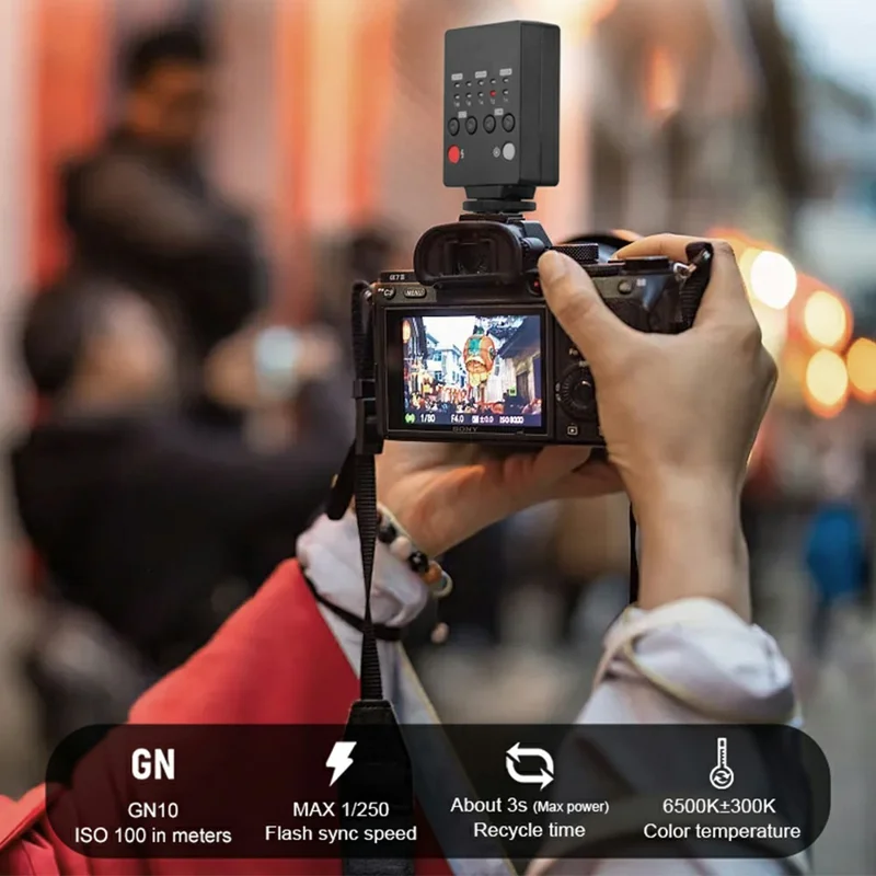 FL15 Professionelles tragbares Hot-Shoe LED-Licht Kamera-Blitzlicht für externe Fotografie Mini-Blitz