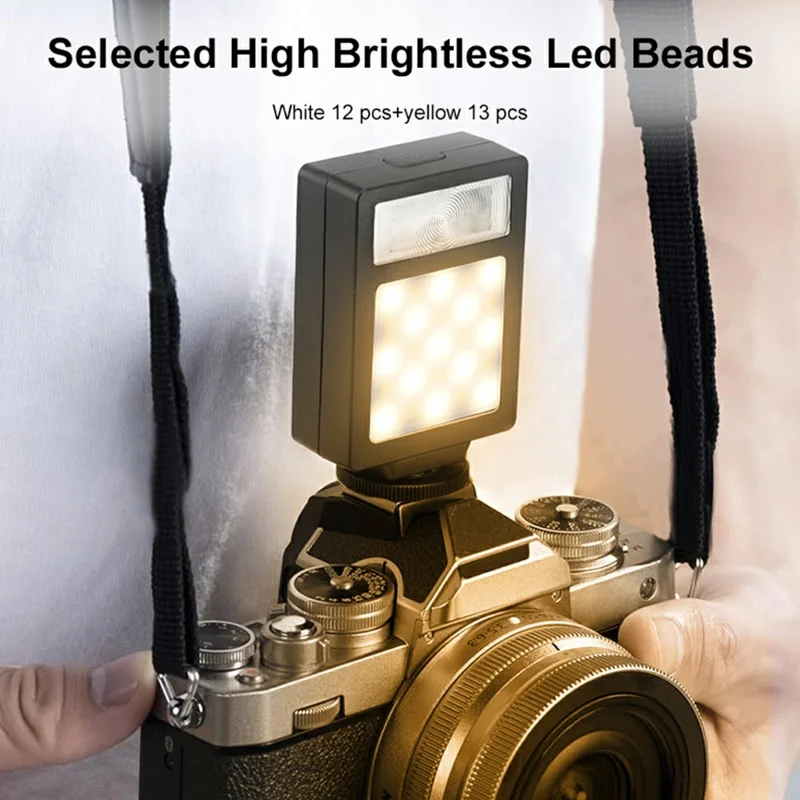 FL15 Professionelles tragbares Hot-Shoe LED-Licht Kamera-Blitzlicht für externe Fotografie Mini-Blitz