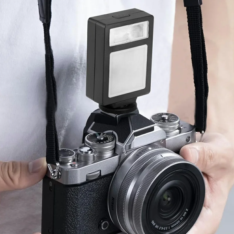FL15 Professionelles tragbares Hot-Shoe LED-Licht Kamera-Blitzlicht für externe Fotografie Mini-Blitz