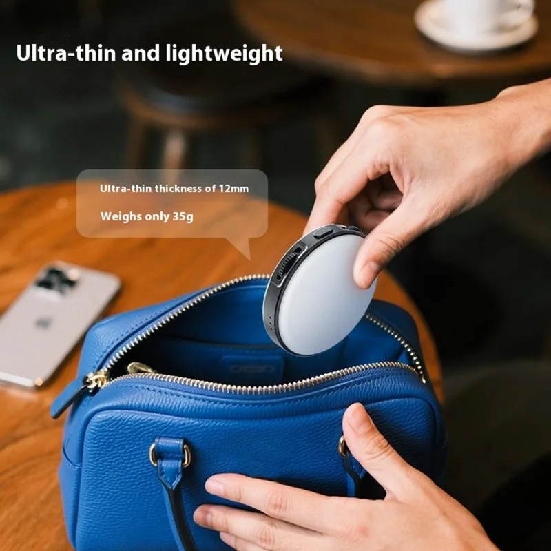 VRIG FD-03 Luz de Preenchimento LED Magnética para Smartphone com Brilho e Temperatura de Cor Ajustáveis - Preto