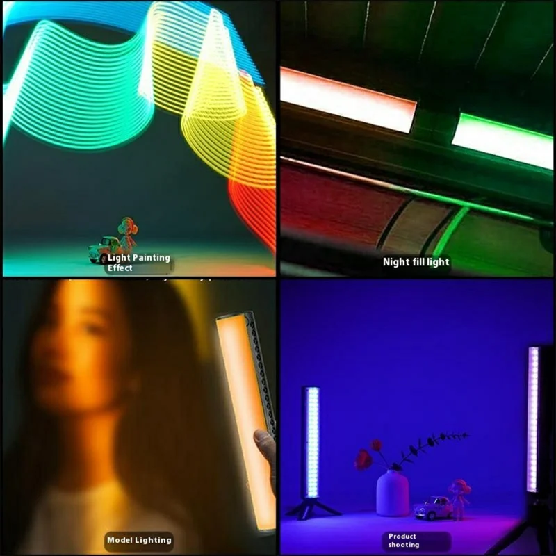 VLOGLITE B15RGB Handbediende LED Lichtstok voor Fotografie Live Streamen RGB Sfeerlamp met Statief