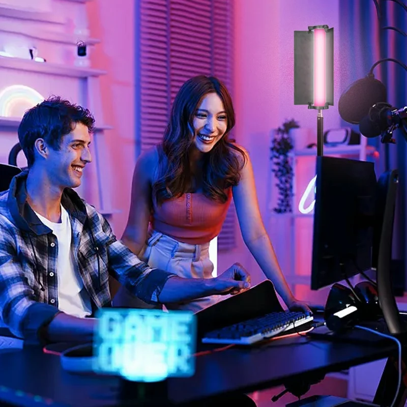 VLOGLITE B15RGB Handbediende LED Lichtstok voor Fotografie Live Streamen RGB Sfeerlamp met Statief
