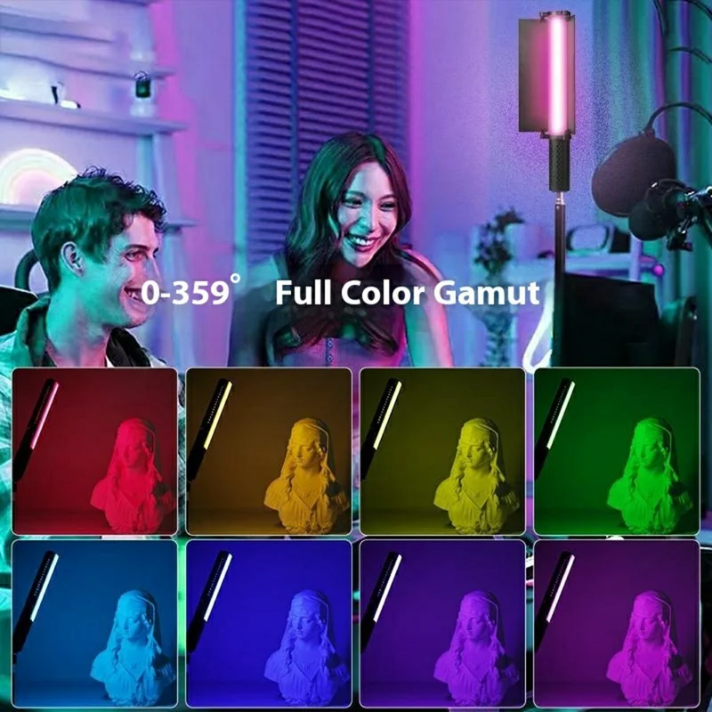 VLOGLITE B20RGB Handheld RGB Photography Light Stick 20 Modes 1800K - 9000K Magnetic LED Fill Light