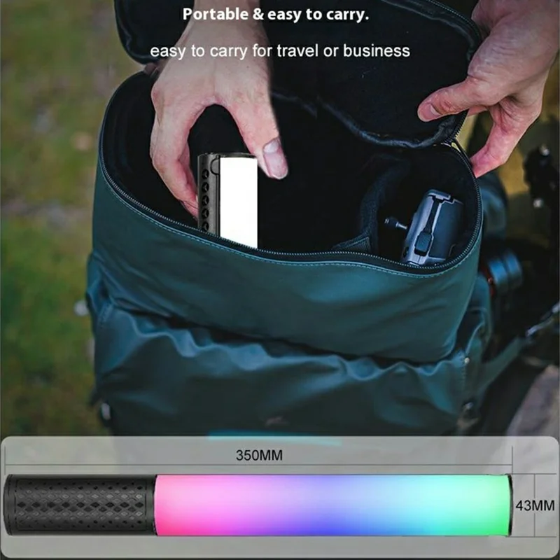 VLOGLITE B20RGB Handheld RGB Photography Light Stick 20 Modes 1800K - 9000K Magnetic LED Fill Light