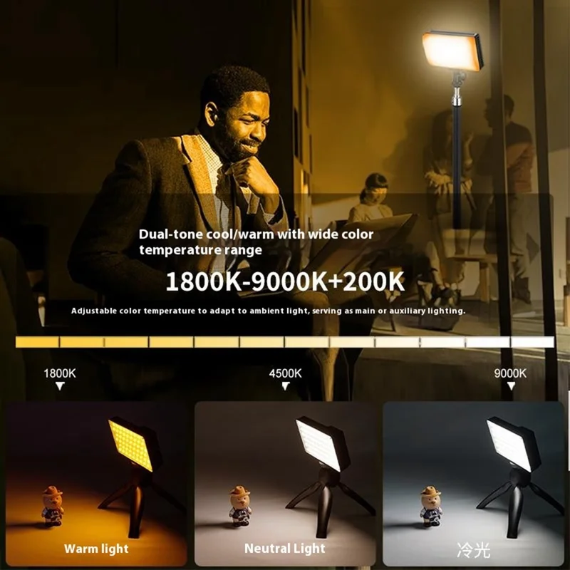 VLOGLITE K15RGB 15 W Farvefyldningslampe RGB LED Videolampe Fotograferingsstudie Kamera Lampe