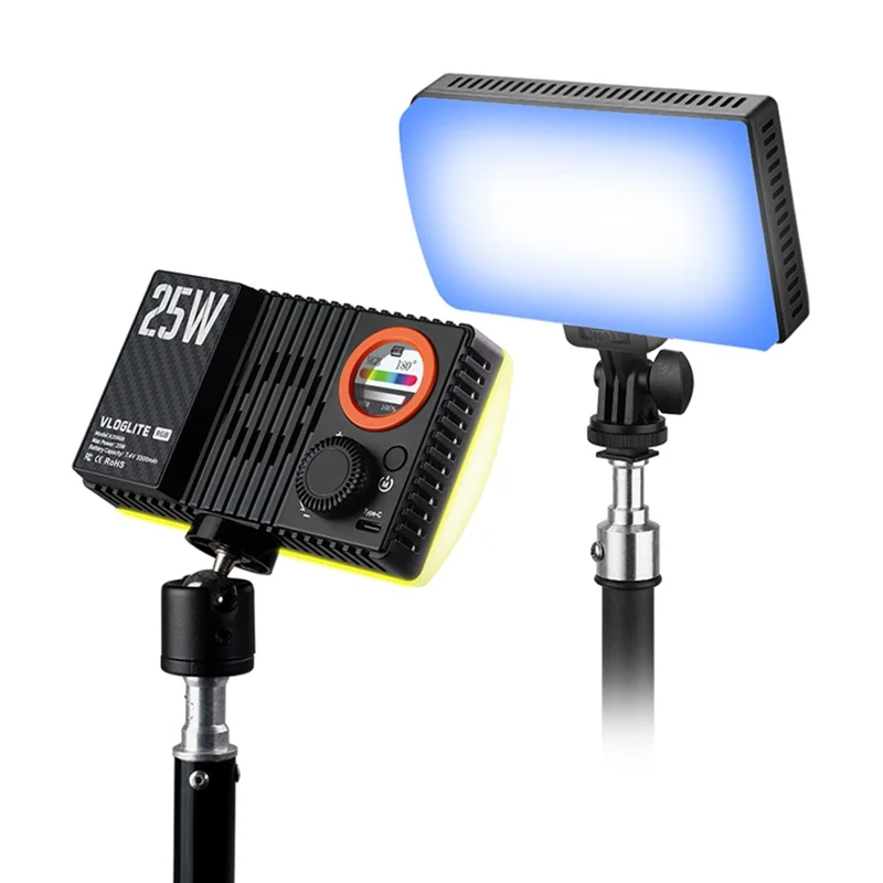VLOGLITE K25RGB 25W High Power RGB Fill Light for Camera Photography Live Streaming Pocket Video Light