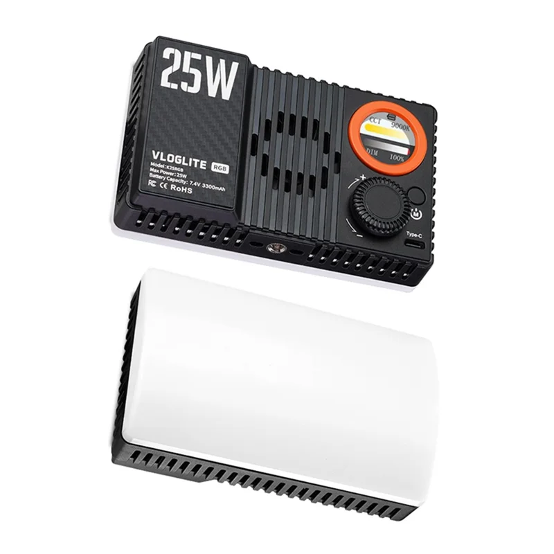 VLOGLITE K25RGB 25W High Power RGB Fill Light for Camera Photography Live Streaming Pocket Video Light