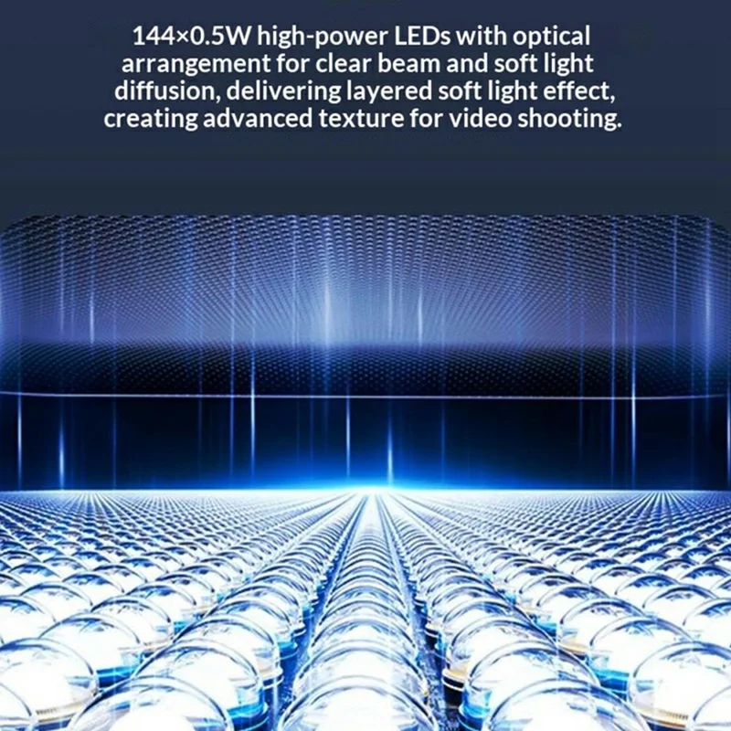 R10 360° Rotatable Clip Ring Fill Light Live Streaming Stand Rechargeable 3 Color Temperature Lighting Integrated Phone Stand