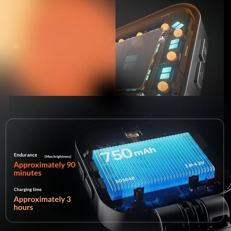 Przenośne magnetyczne lampy do telefonu L18, 3 temperatury barwowe, tryb RGB, regulowane oświetlenie do selfie, makijażu, transmisji na żywo – czarny