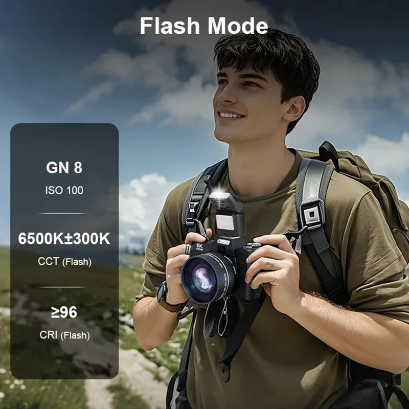 JMARY FM-06R Mini Flash Fill Light Hot Shoe Mount 300mAh Rechargeable LED Light for Camera Photography
