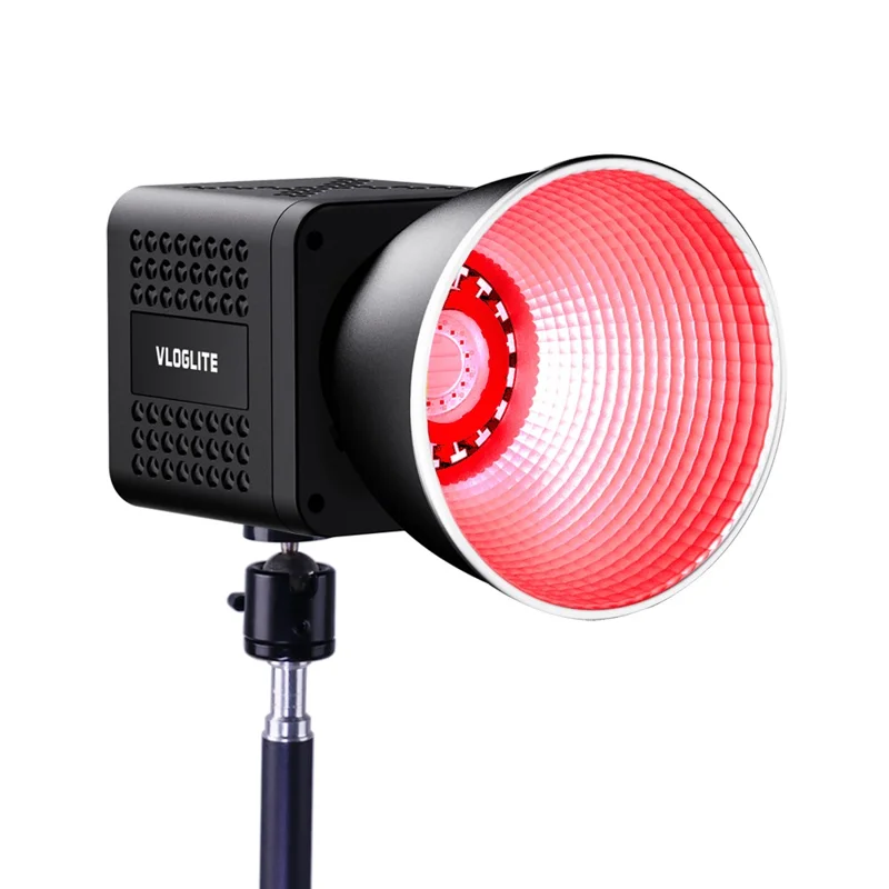 VLOGLITE P40RGB 40W COB RGB Video Light 2500K-6500K 20 Effects Modes Studio Video Lamp for Photography Live Streaming